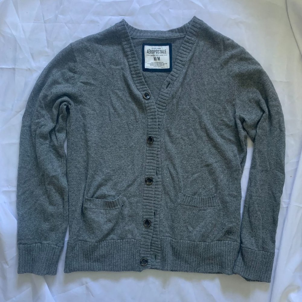 Aeropostale - Men's Grey Cardigan
